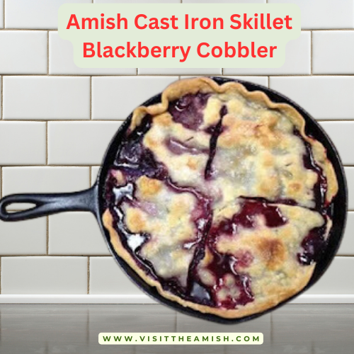 Amish Cast Iron Skillet Blackberry Cobbler Written by Dennis Regling in Amish,Amish cooking,Amish Recipes,Recipes
