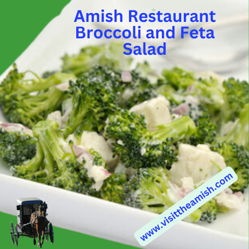 Amish Restaurant Broccoli and Feta Salad