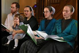 Mennonite family singing
