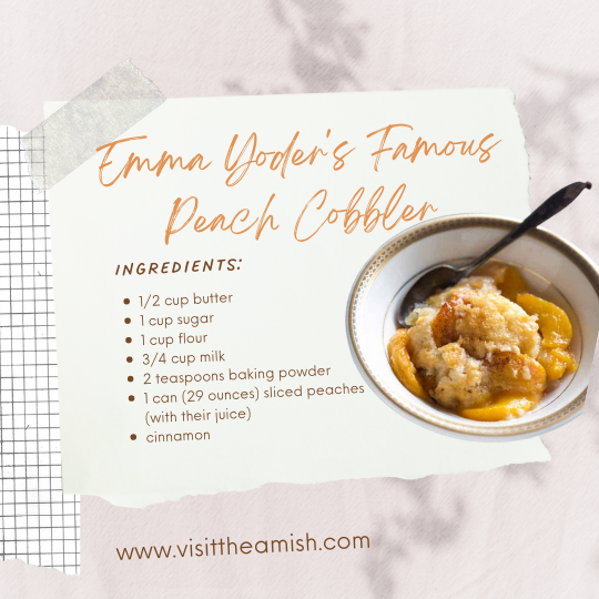 Emma Yoder's Famous Amish Peach Cobbler