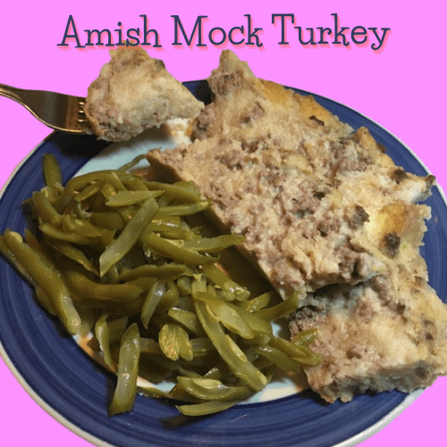 The Amish have several mock recipes from mock turkey to mock apple pie to mock mashed potatoes. Many of these came out of the depression.