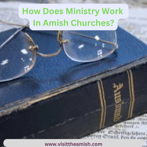A bishop, two or three ministers, and a deacon lead each church district. Amish churches do not have paid pastors or ministers; instead, the ministry is a shared responsibility among the members of the church. The church is led by a group of bishops, ministers, and deacons, who are selected by the congregation through the lot. These leaders are chosen based on their spiritual maturity, knowledge of scripture, and their ability to lead and serve the community.