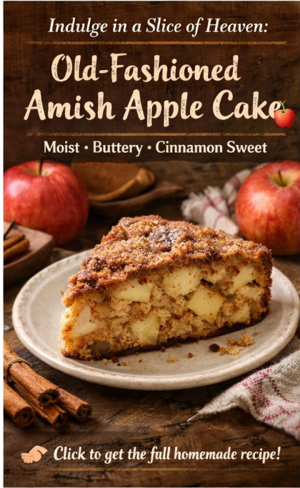 Indulge in a Slice of Heaven: The Amish Cinnamon Apple Cake