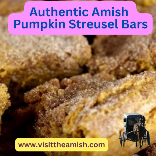 pumpkin streusel bars Amish