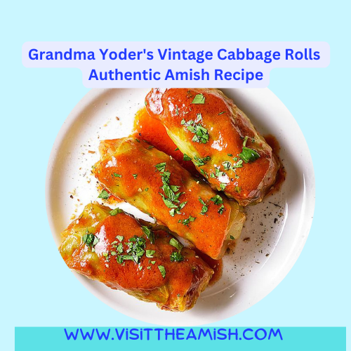 Grandma Yoder's Vintage Cabbage Rolls are a labor of love that showcase the essence of Amish cooking. The recipe begins with tender cabbage leaves, carefully separated and blanched to achieve just the right balance between tenderness and structure. The filling, a combination of ground beef, rice, and aromatic spices, is a blend of flavors that evoke memories of family gatherings and shared meals.