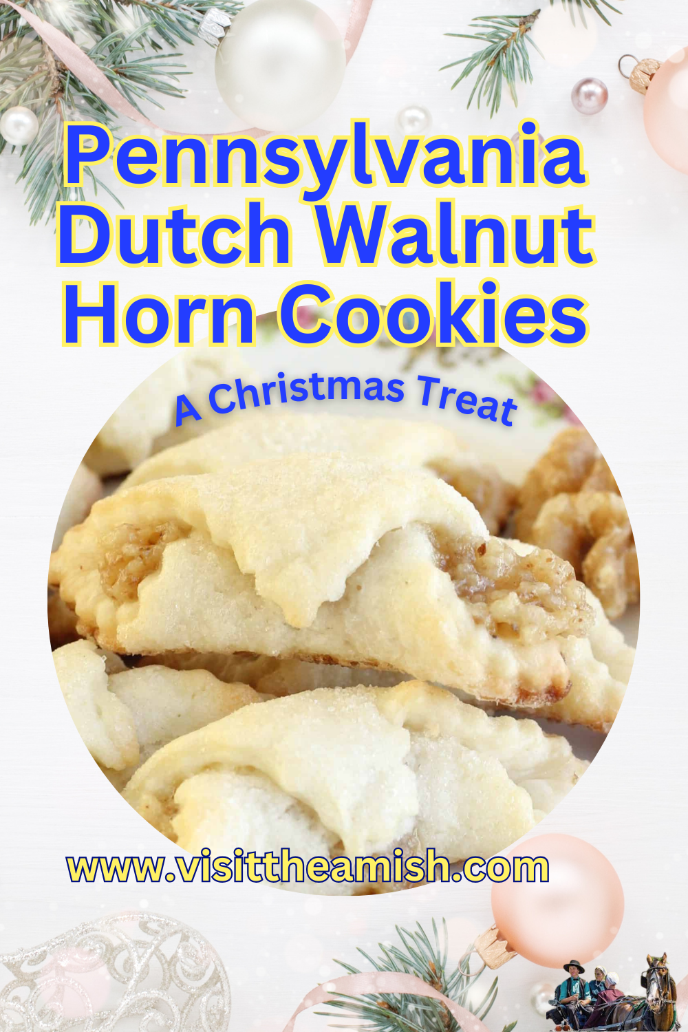 Pennsylvania Dutch Walnut Horn Cookies