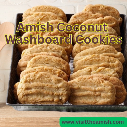 Amish Coconut Washboard Cookies