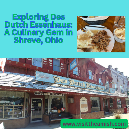 Exploring Des Dutch Essenhaus A Culinary Gem in Shreve, Ohio