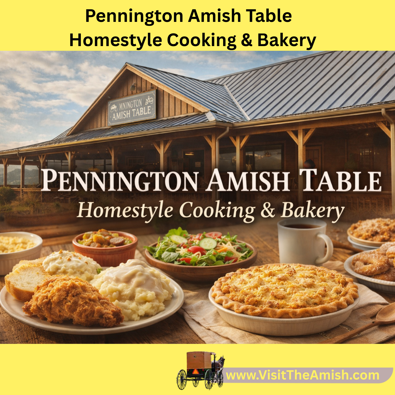 You Don’t Have To Drive To Lancaster: Meet Pennington’s Amish-Style Restaurant Locals Love