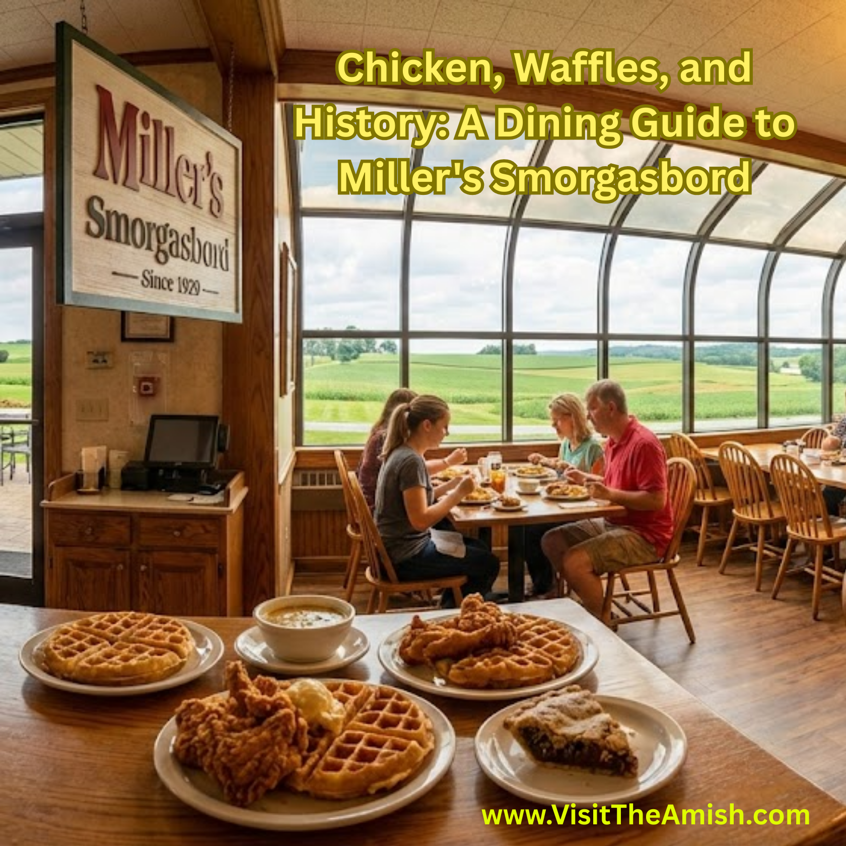 Chicken, Waffles, and History A Dining Guide to Miller's Smorgasbord.