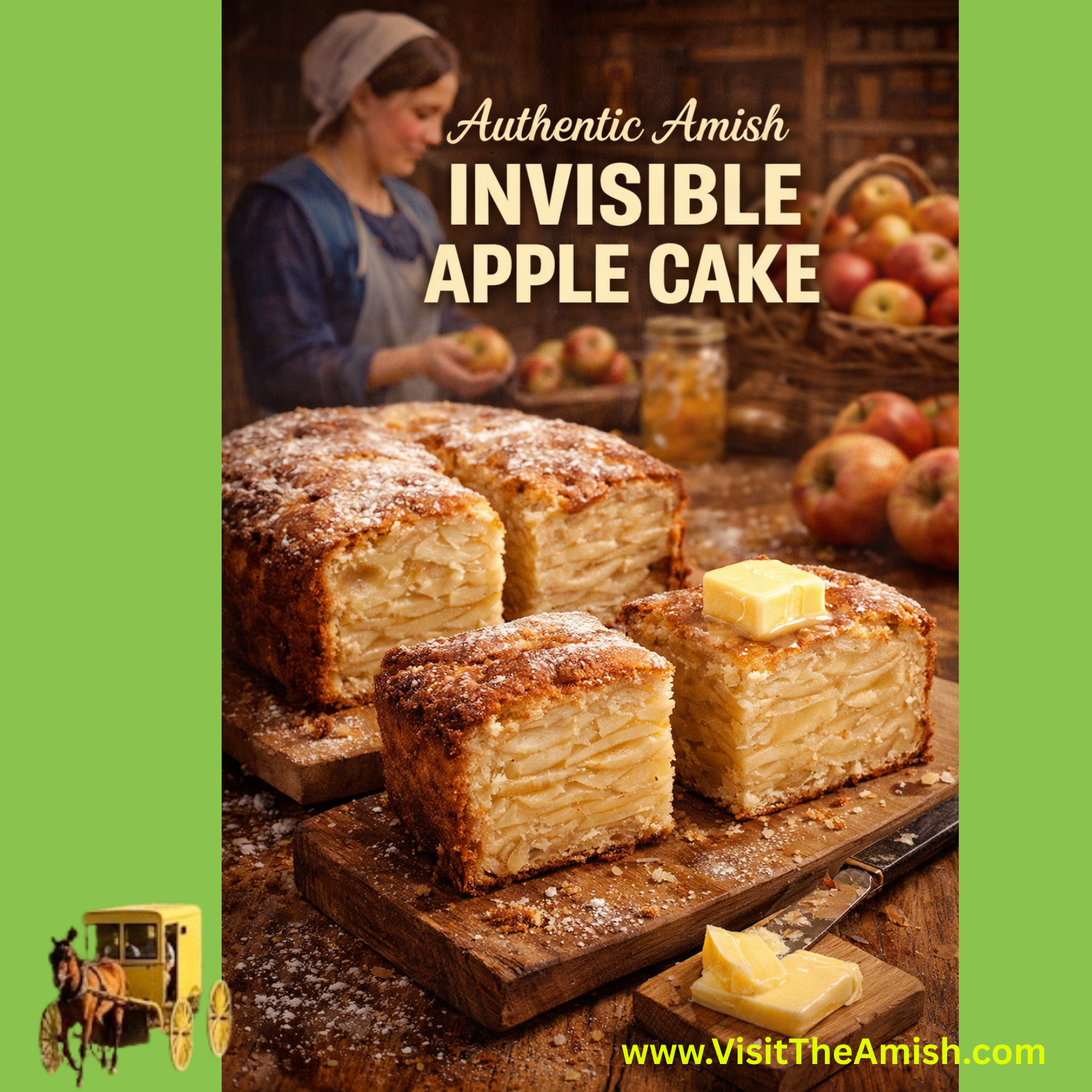 The Magic of Amish "Invisible" Apple Cake