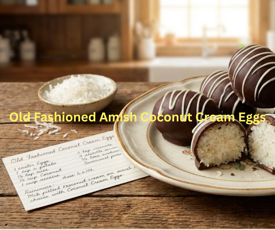 Old Fashioned Amish Coconut Cream Eggs.