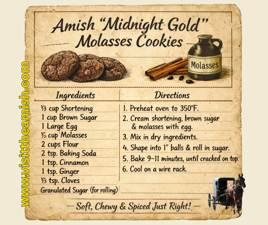 Sweet, Dark, and Divine: Unlocking the Mystery of the "Midnight Gold" Molasses Cookie