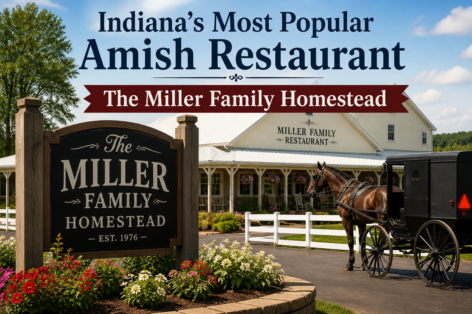 Indiana's Most Popular Amish Restaurant : The Miller Family Homestead