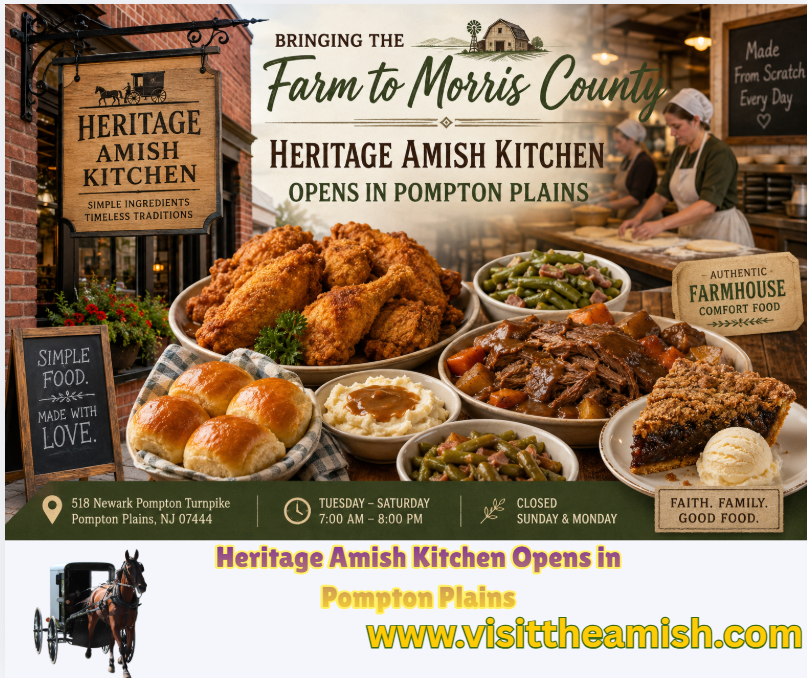 Heritage Amish Kitchen Opens in Pompton Plains