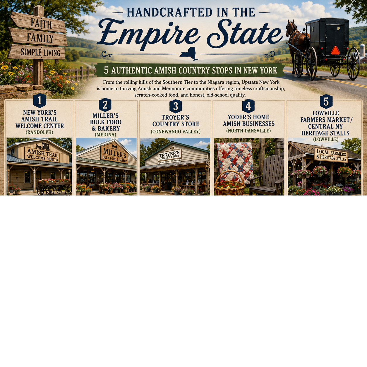 Empire State: 5 Authentic Amish Country Stops in New York