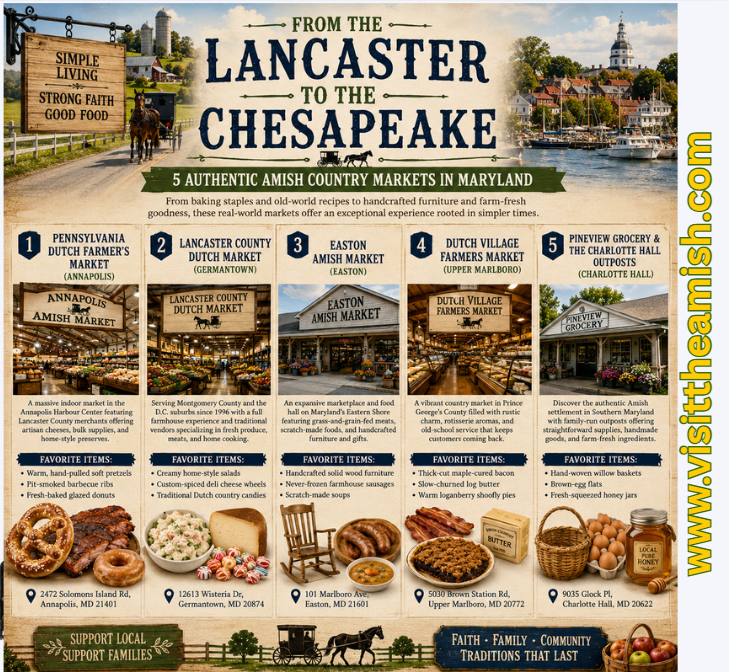 Lancaster to the Chesapeake: 5 Authentic Amish Country Markets in Maryland
