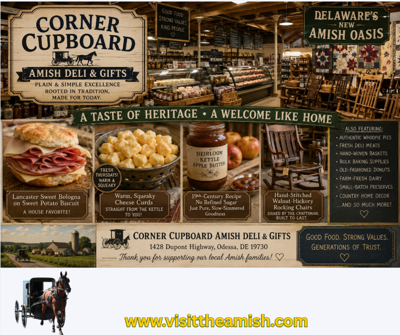 Corner Cupboard Amish Deli & Gifts 1428 Dupont Highway, Odessa, DE 19730