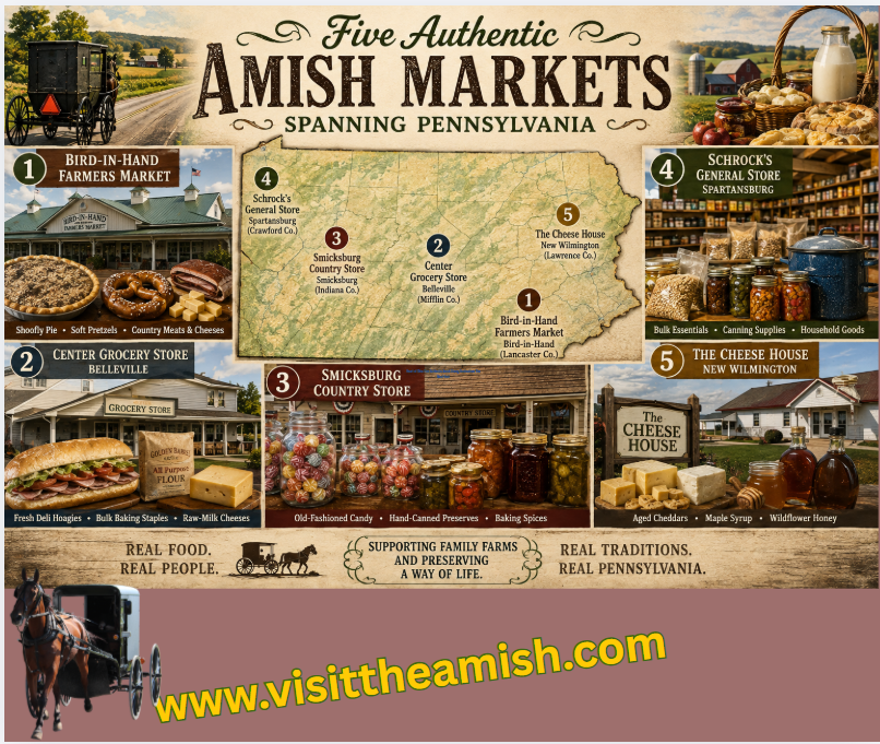Five Authentic Amish Markets Spanning Pennsylvania